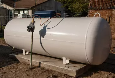 A residential propane tank used for a home's Propane Refills in Marshall County IL